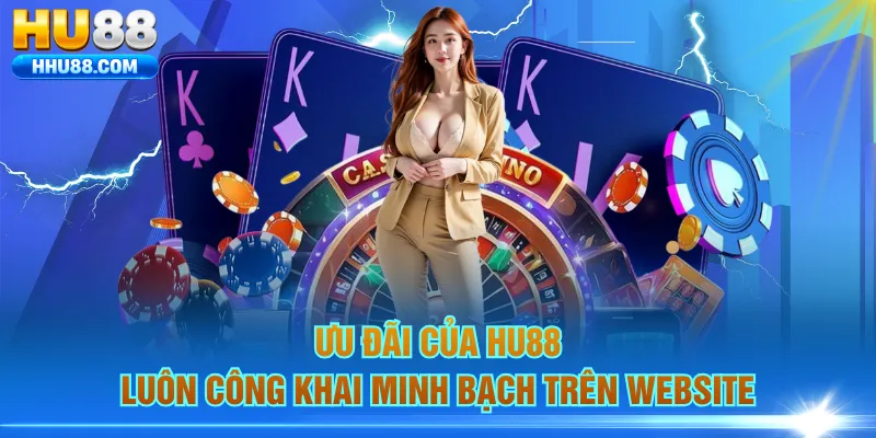 Ưu đãi của HU88 luôn công khai minh bạch trên website
